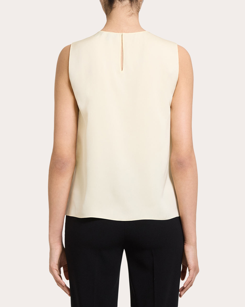 Silk Georgette Straight Shell Top