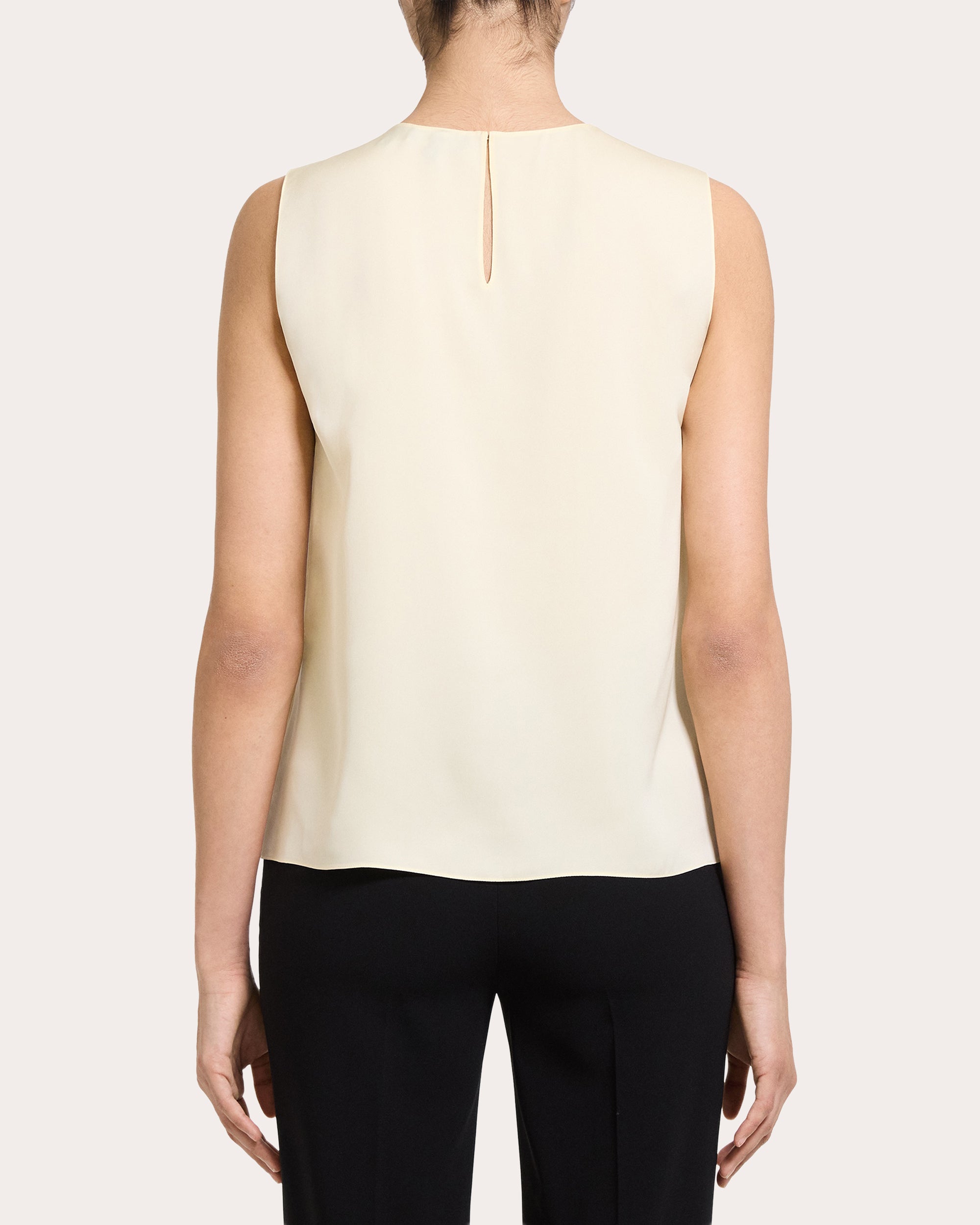 Silk Georgette Straight Shell Top