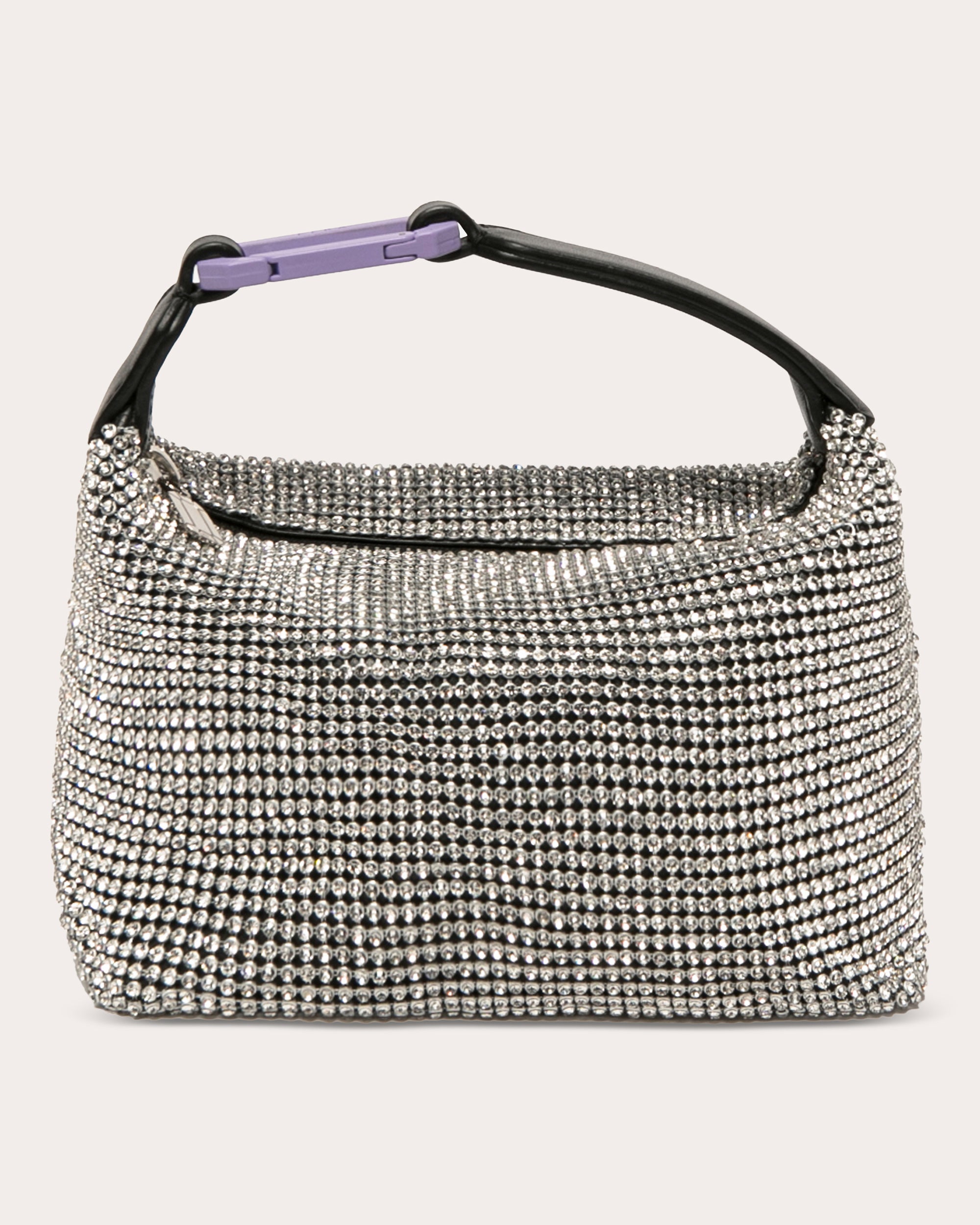 Crystal Mesh Moon Bag