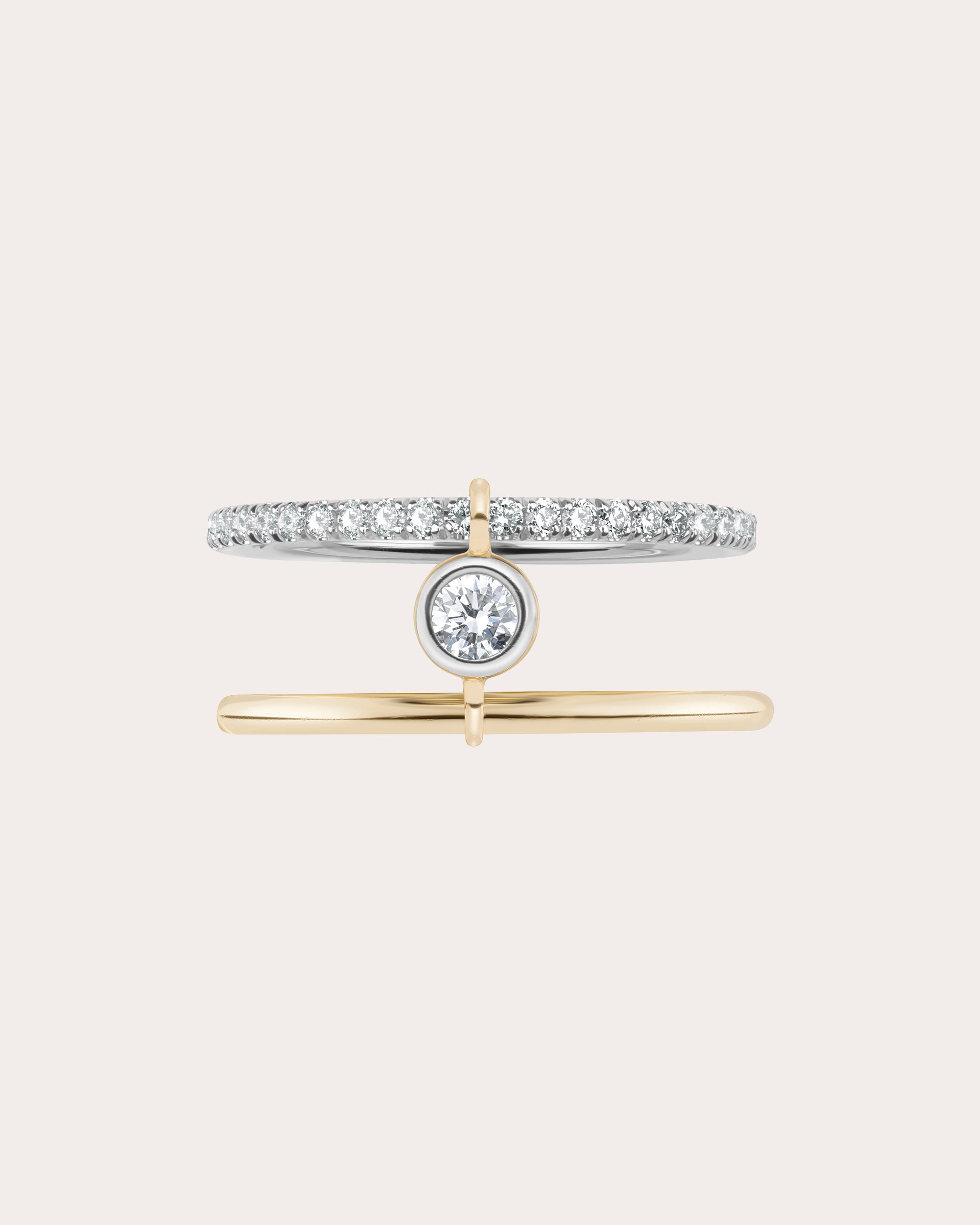 Diamond Axis Solo Pavé Ring