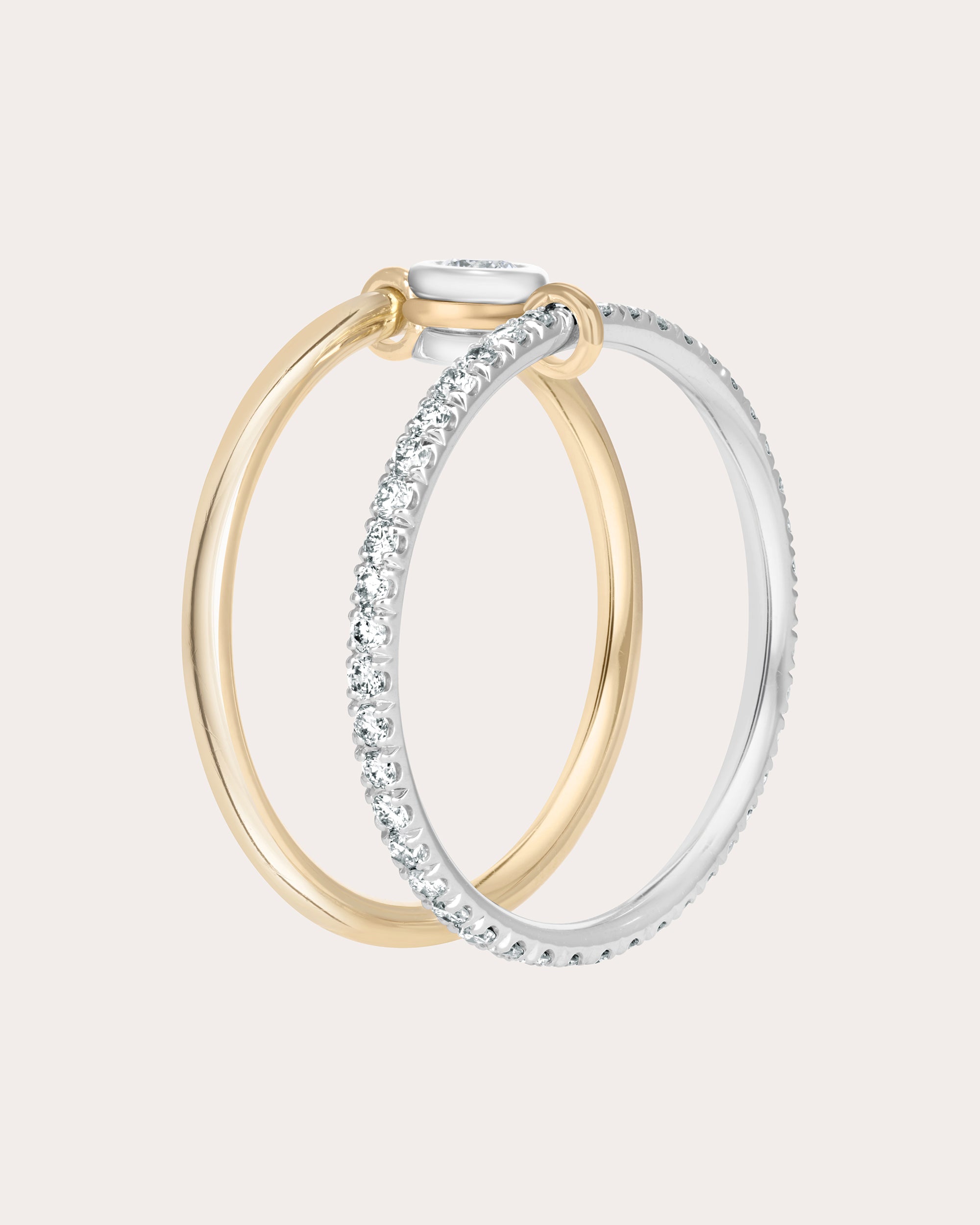 Diamond Axis Solo Pavé Ring