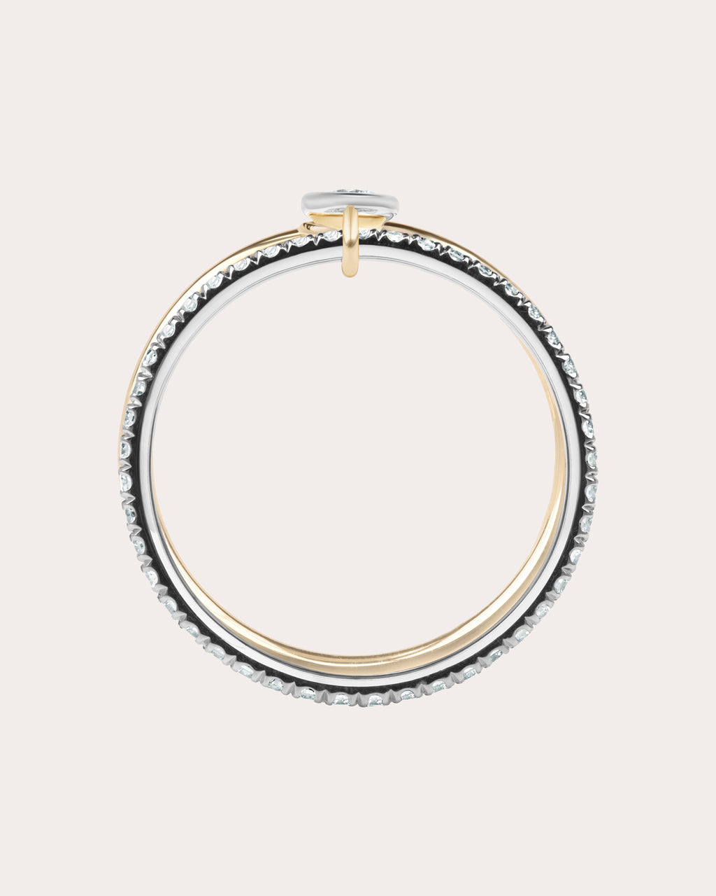 Diamond Axis Solo Pavé Ring