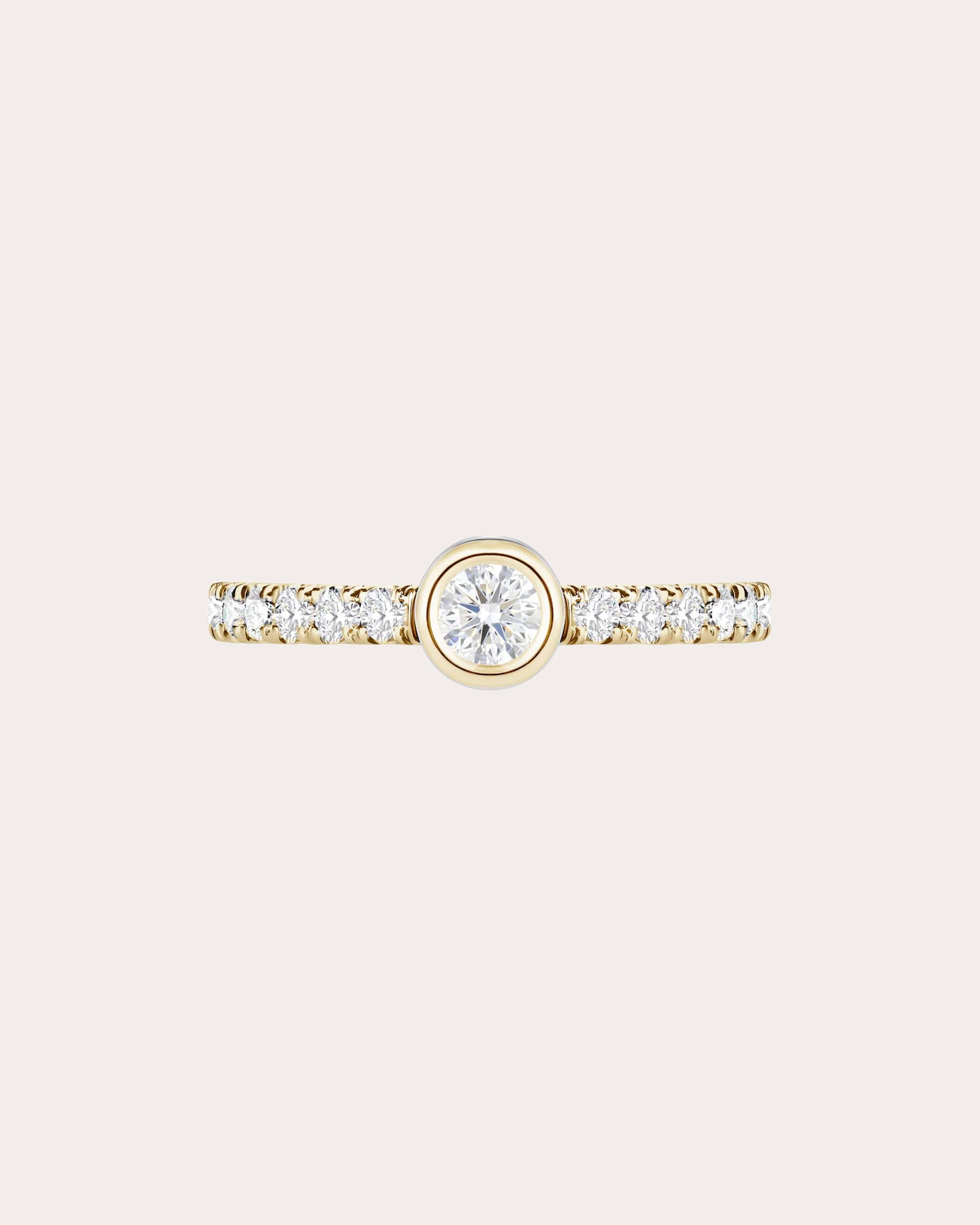 Diamond & 18k Gold Orbit Petite Ring