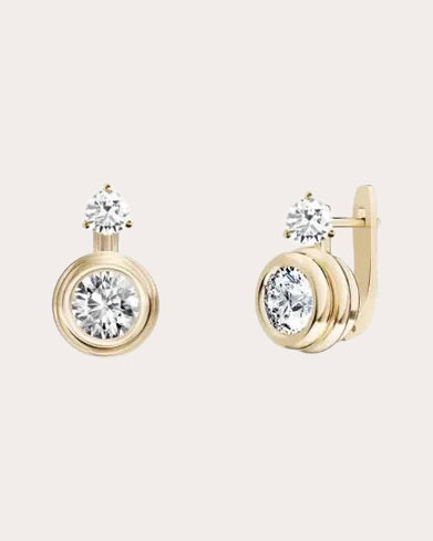 Diamond & 18k Gold Spark Earrings