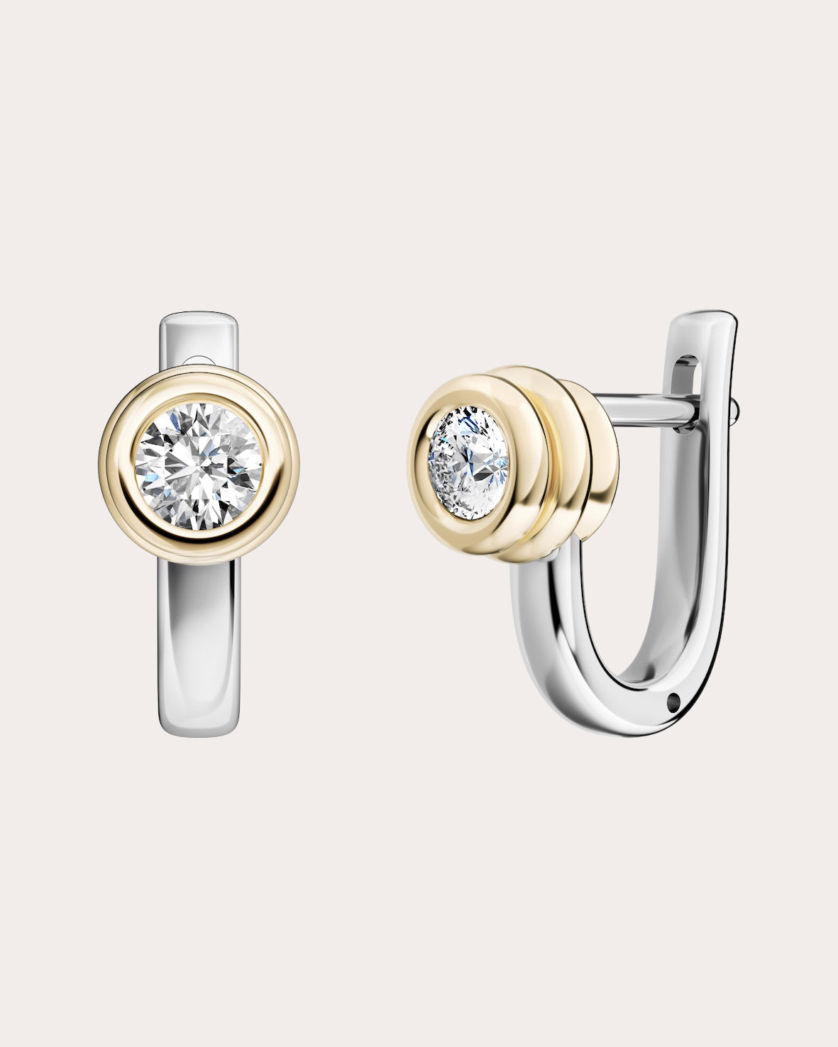 Diamond Two-Tone Vida Earrings