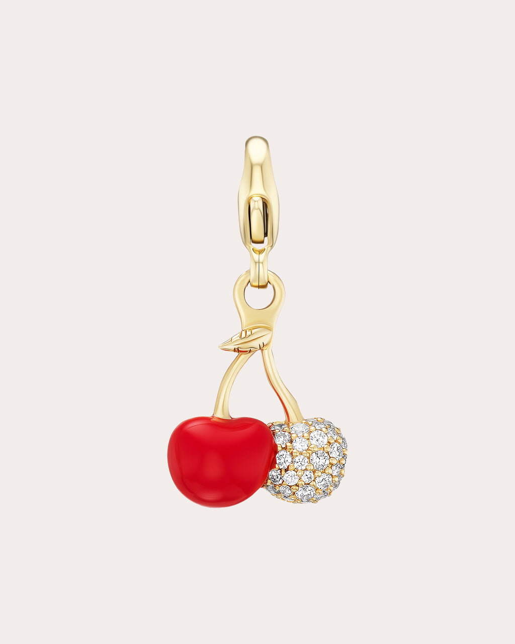 Diamond Mini Cherries Charm