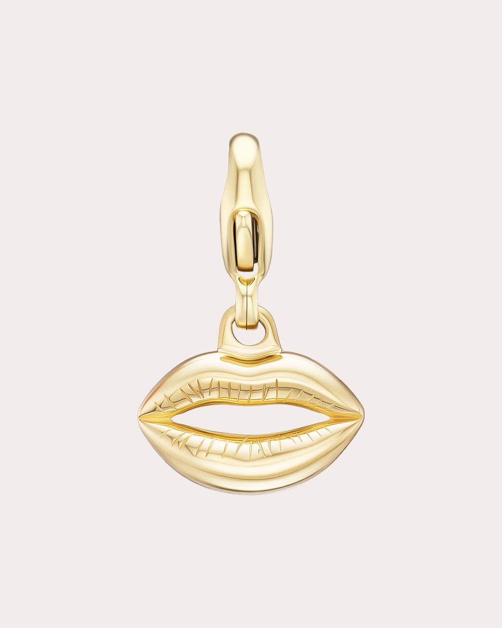 14k Gold Mini Kisser Charm