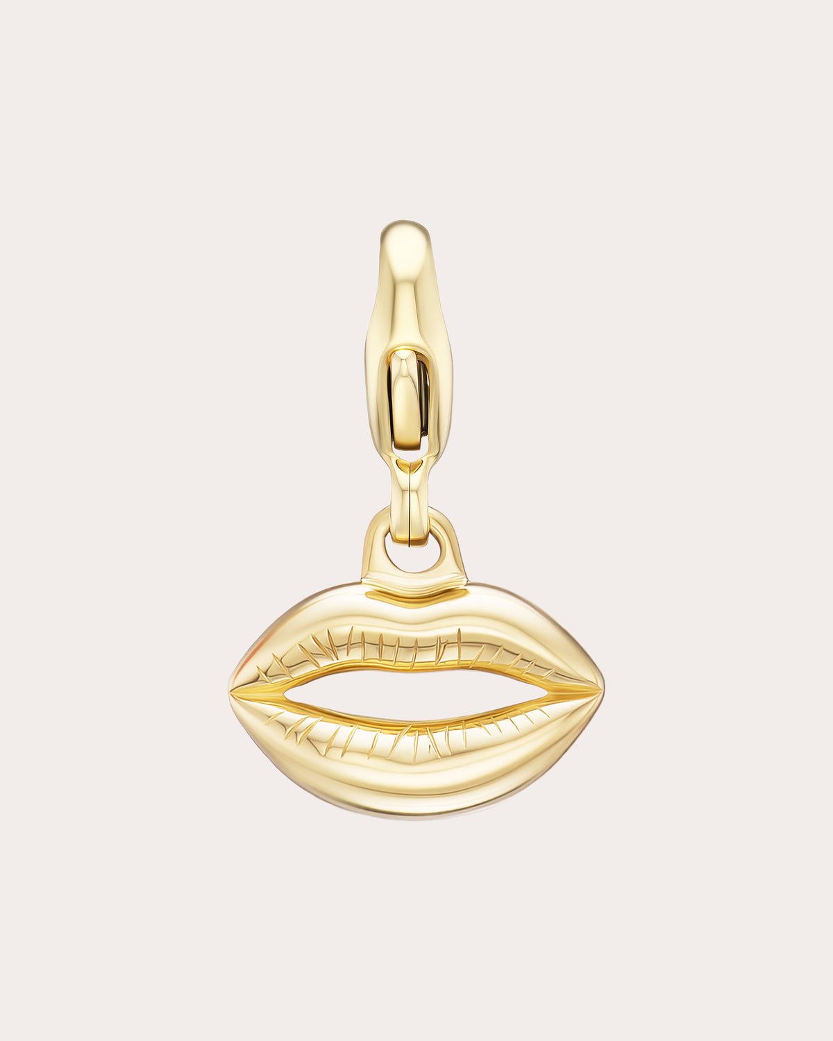 14k Gold Mini Kisser Charm