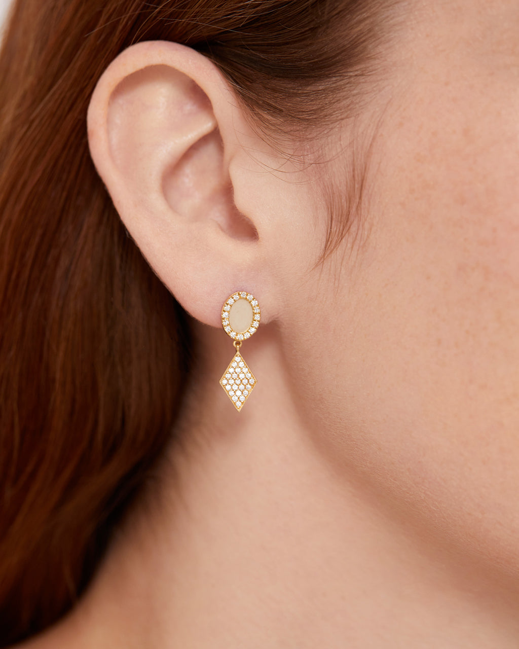 Sagesse 18K Gold and Lab-Grown Diamond Earrings