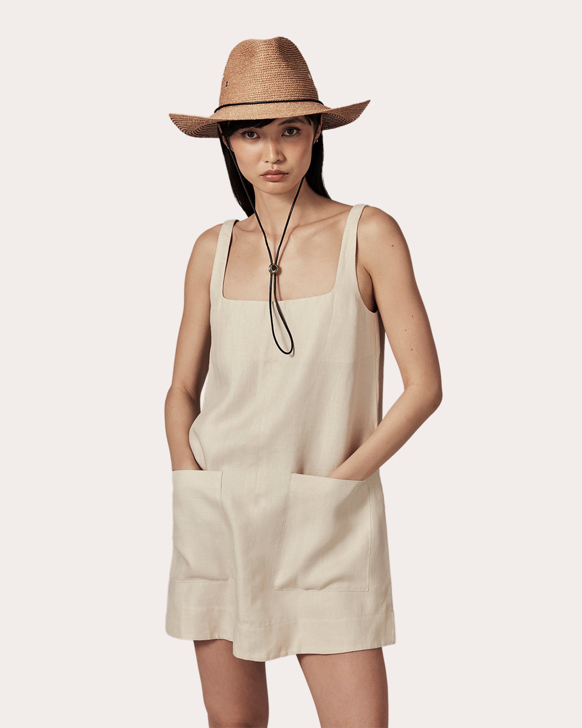 Madison Raffia Cowboy Fedora