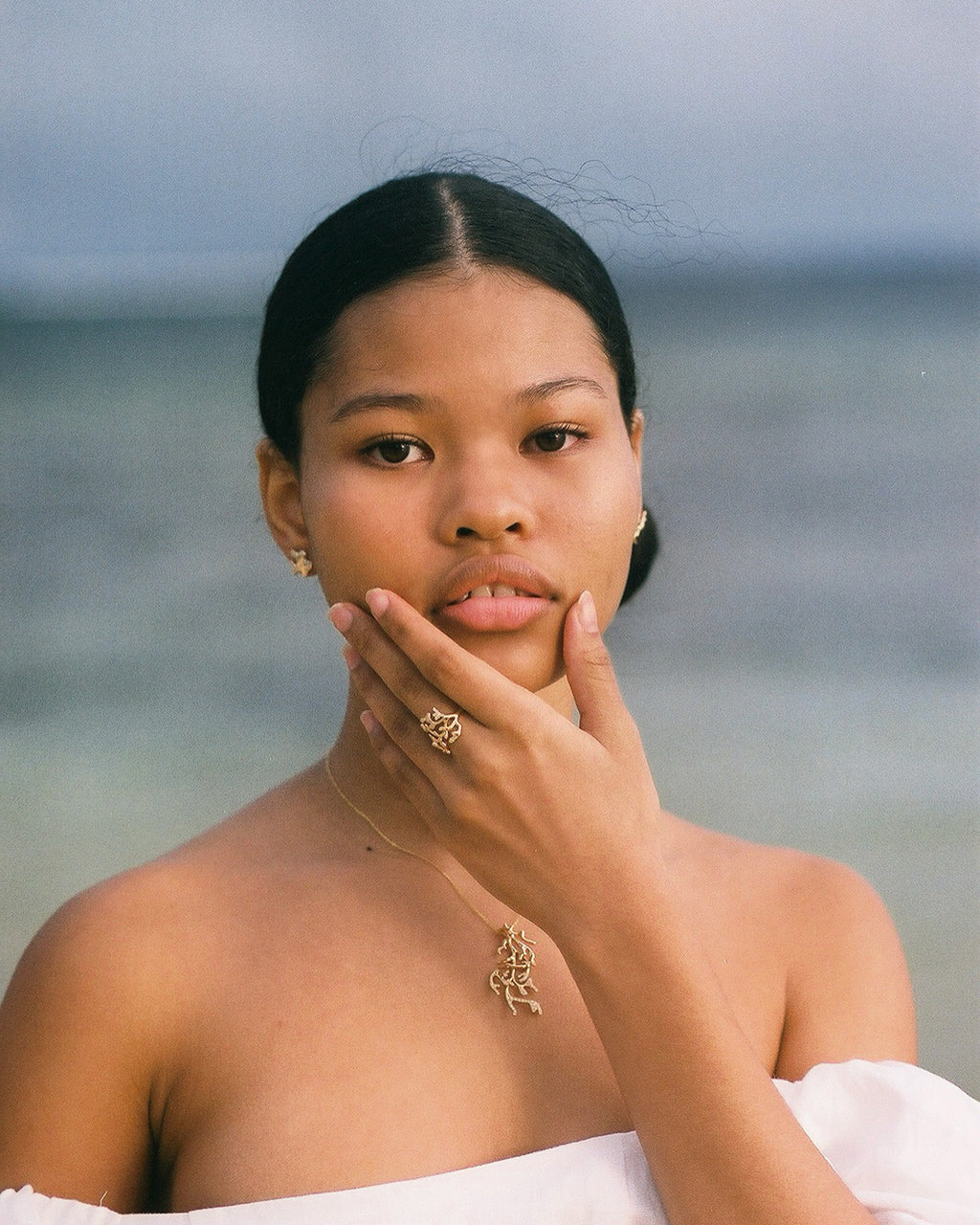 Arcadia Atoll 18K Gold Pink Sapphire and Diamond Ring