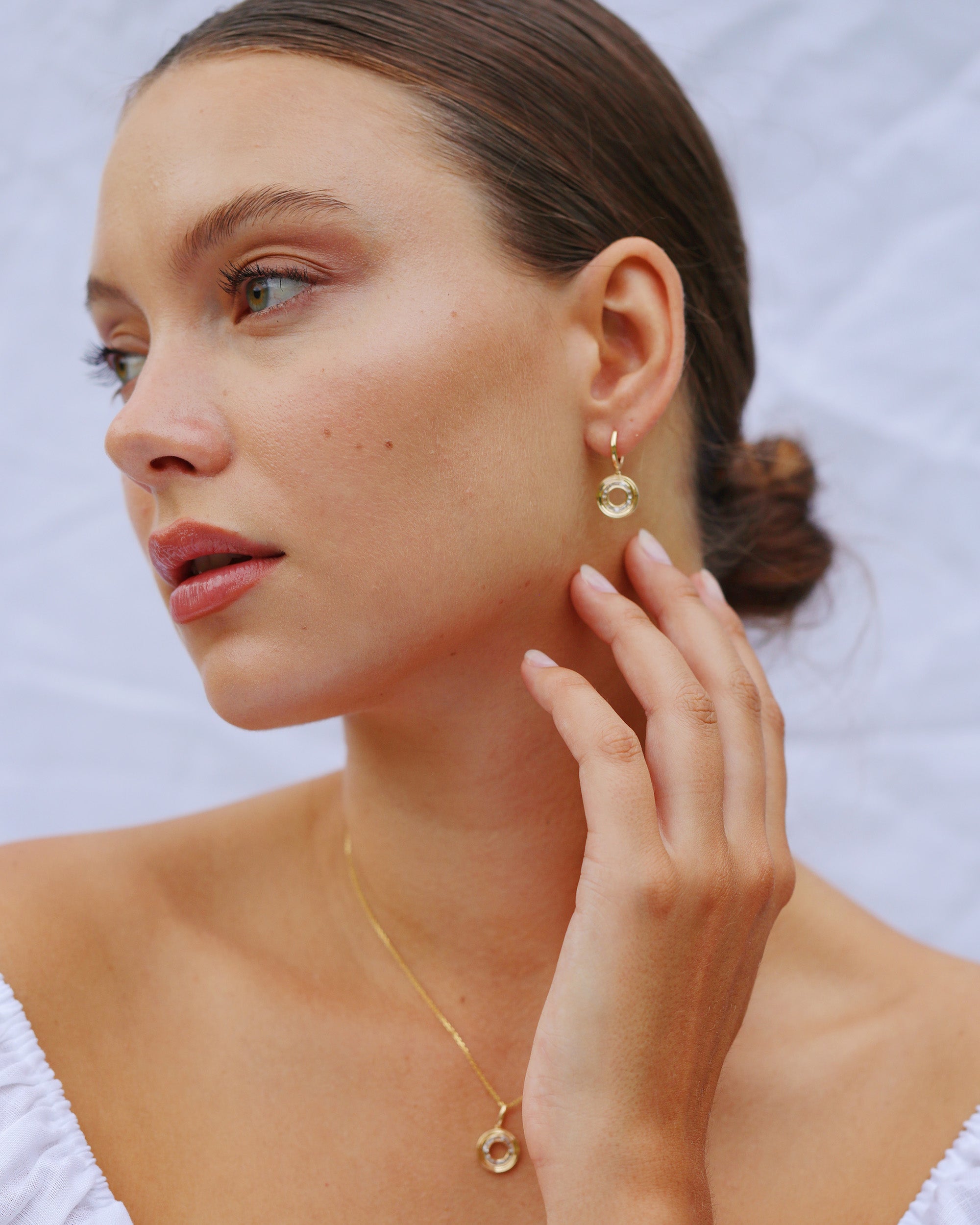 Midnight Adagio 18K Gold Diamond Earrings