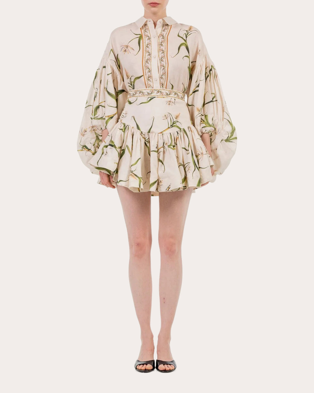 Agar Azucar Linen Billowed Blouse