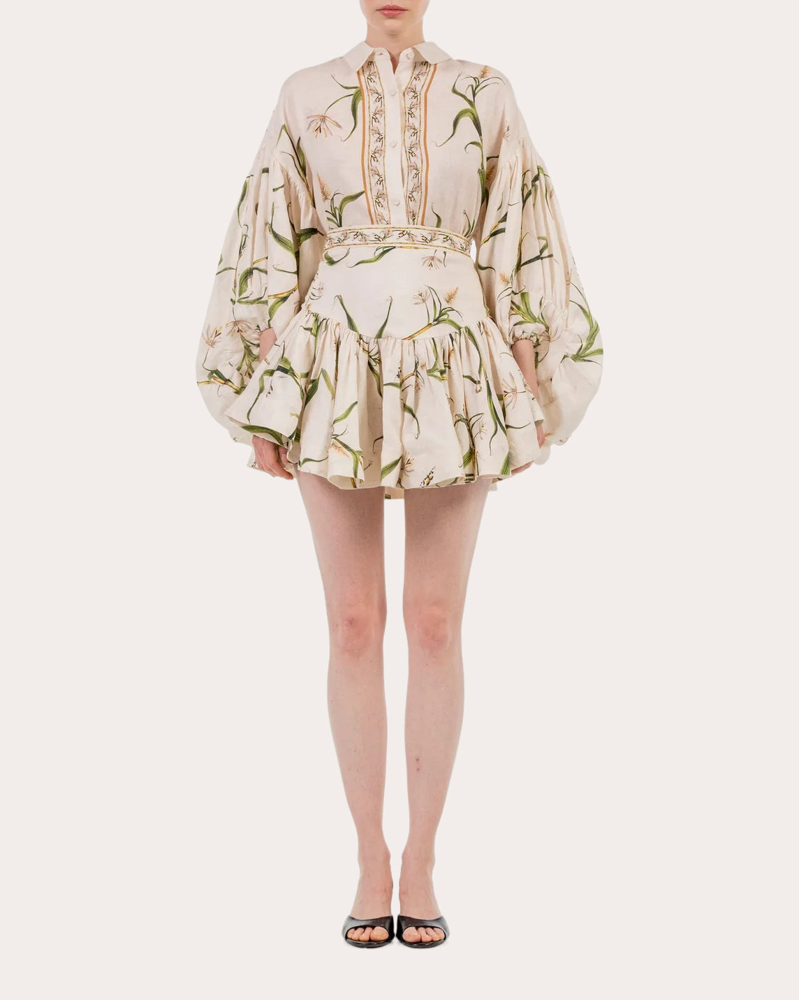 Agar Azucar Linen Billowed Blouse