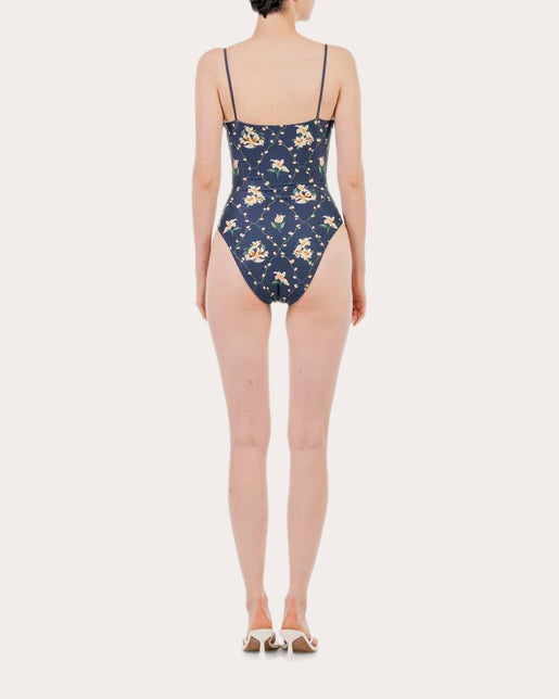 Ébano Promesa Ruffle Bustier One-Piece