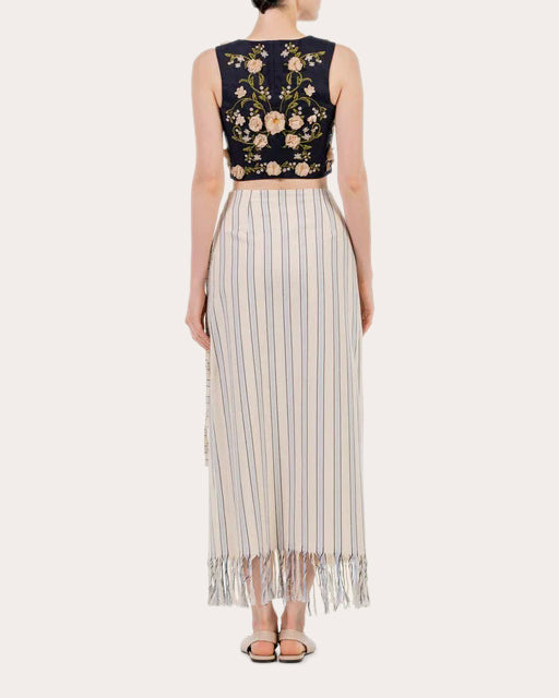 Maria Valle Cotton Fringe Pareo