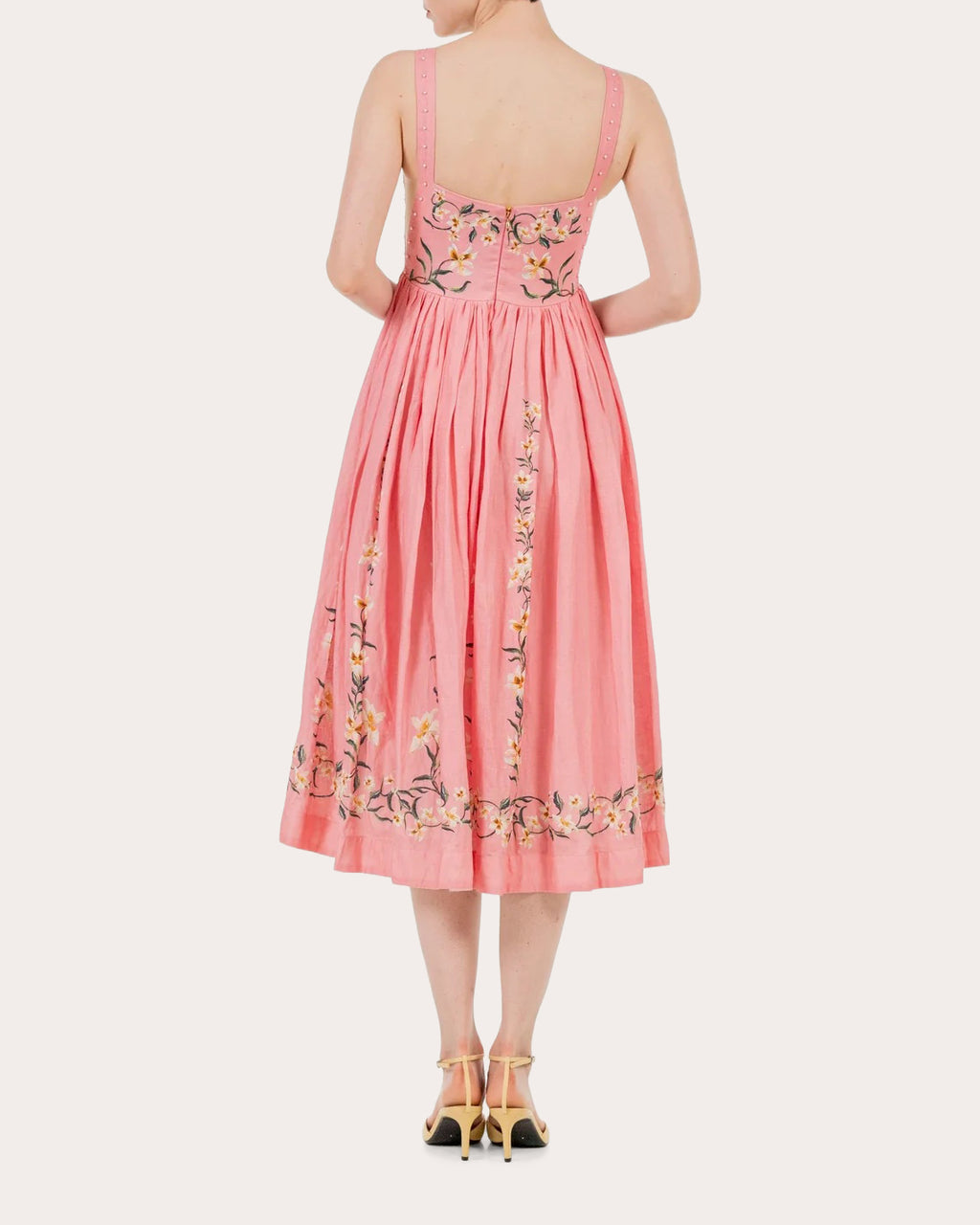 Mielero Promesa Gathered Midi Dress