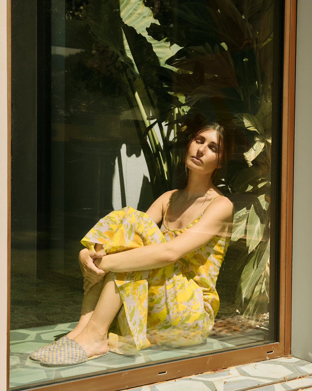 Edo Matsu Cotton Slip Dress