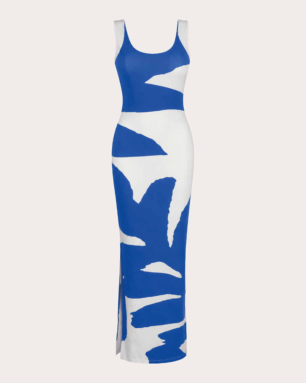 Maxi Palms Sleeveless Bodycon Maxi Dress