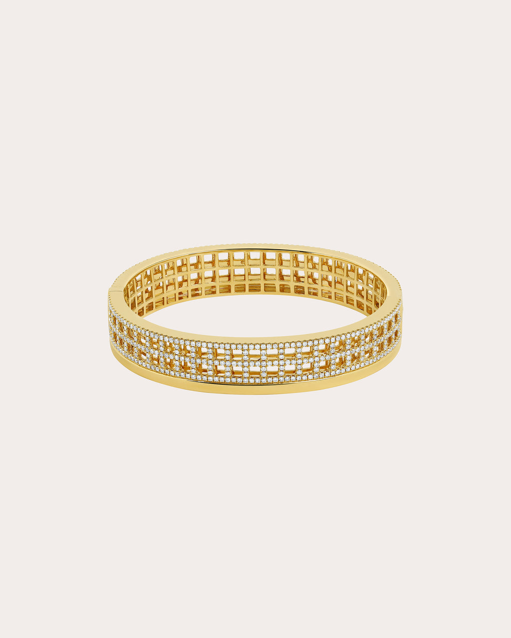 Meridian 18K Gold Diamond Bangle