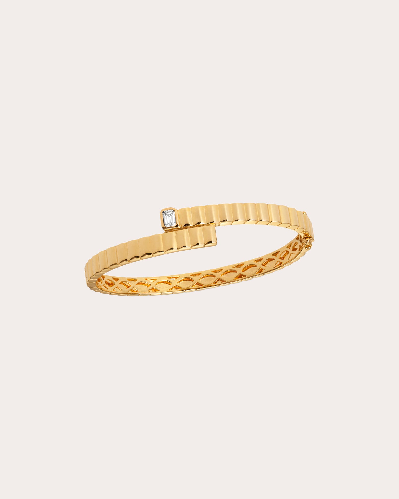 Midnight Adagio 18K Gold Diamond Bangle