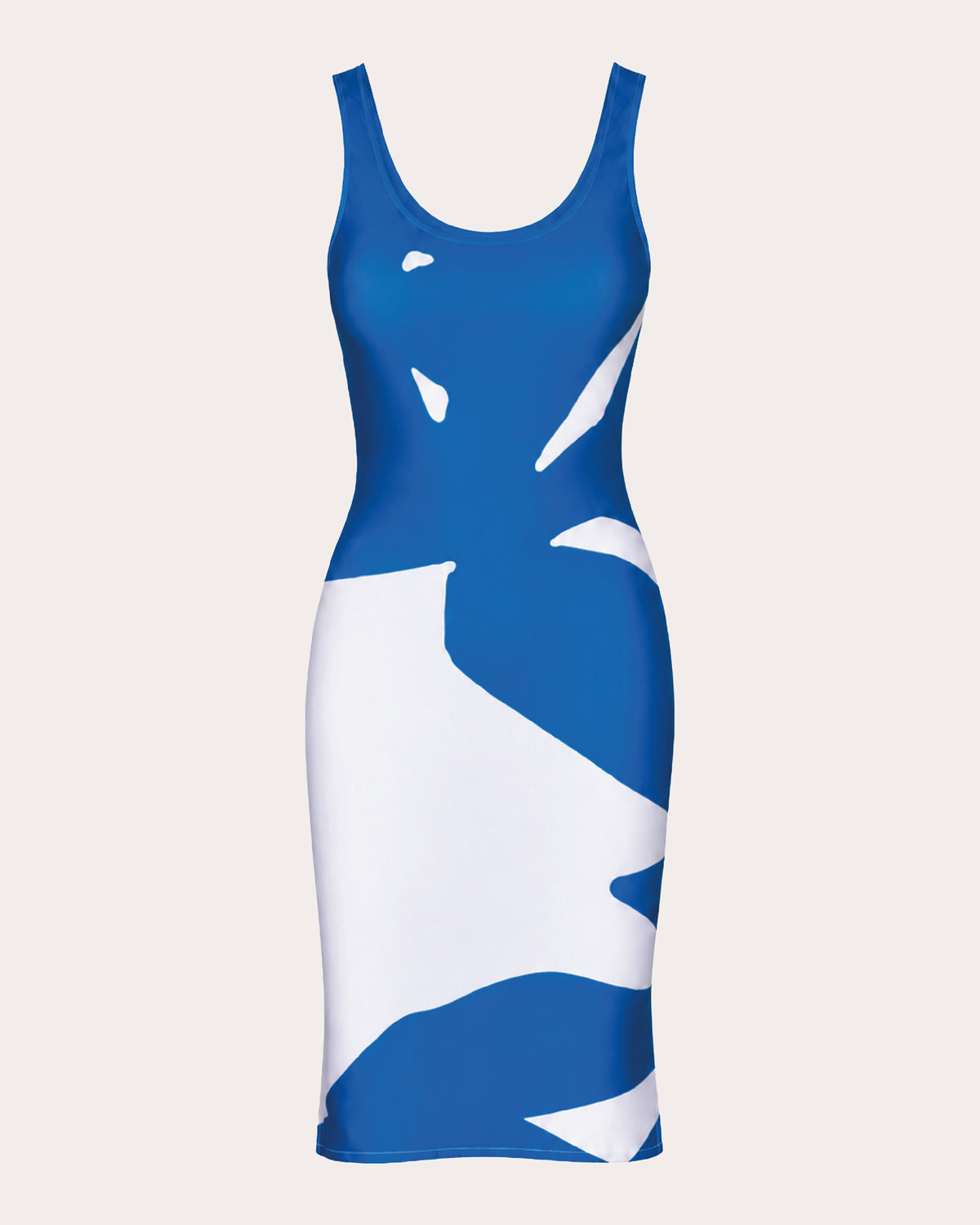 Mini Palms Sleeveless Bodycon Mini Dress