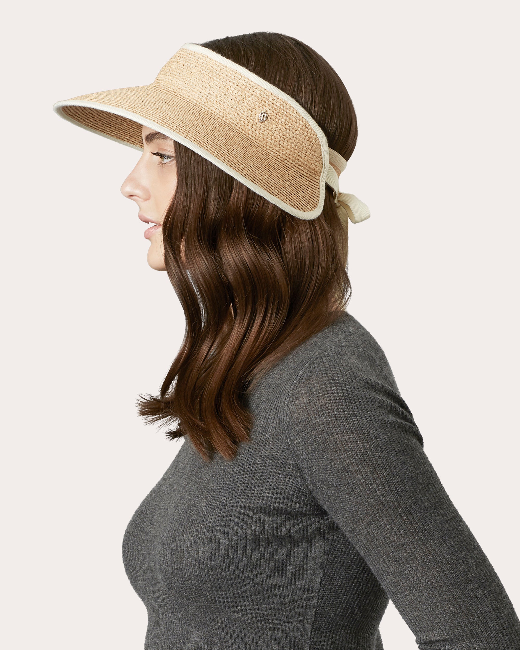 Mita Raffia Visor | Olivela