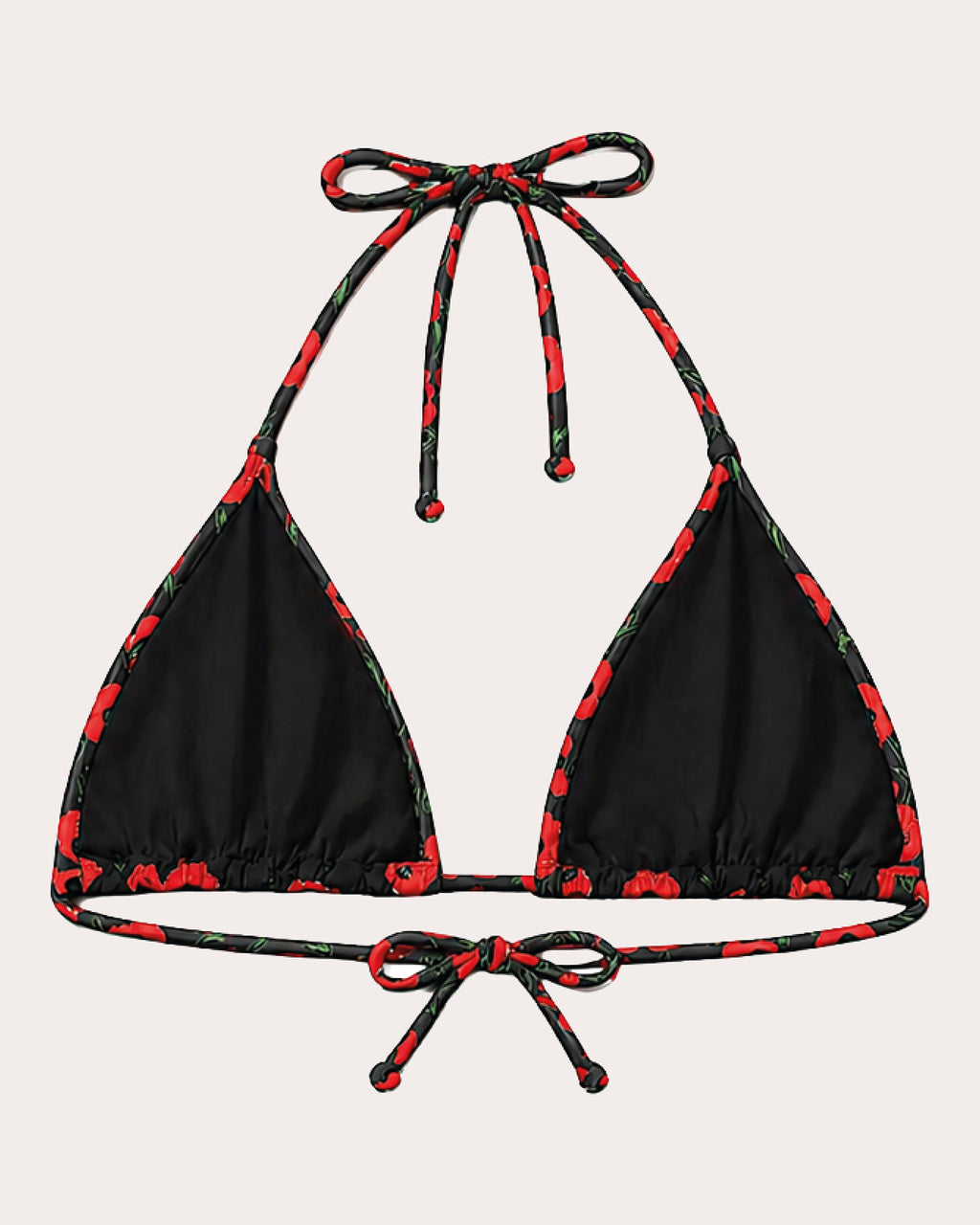 Moa Floral Triangle Bikini Top