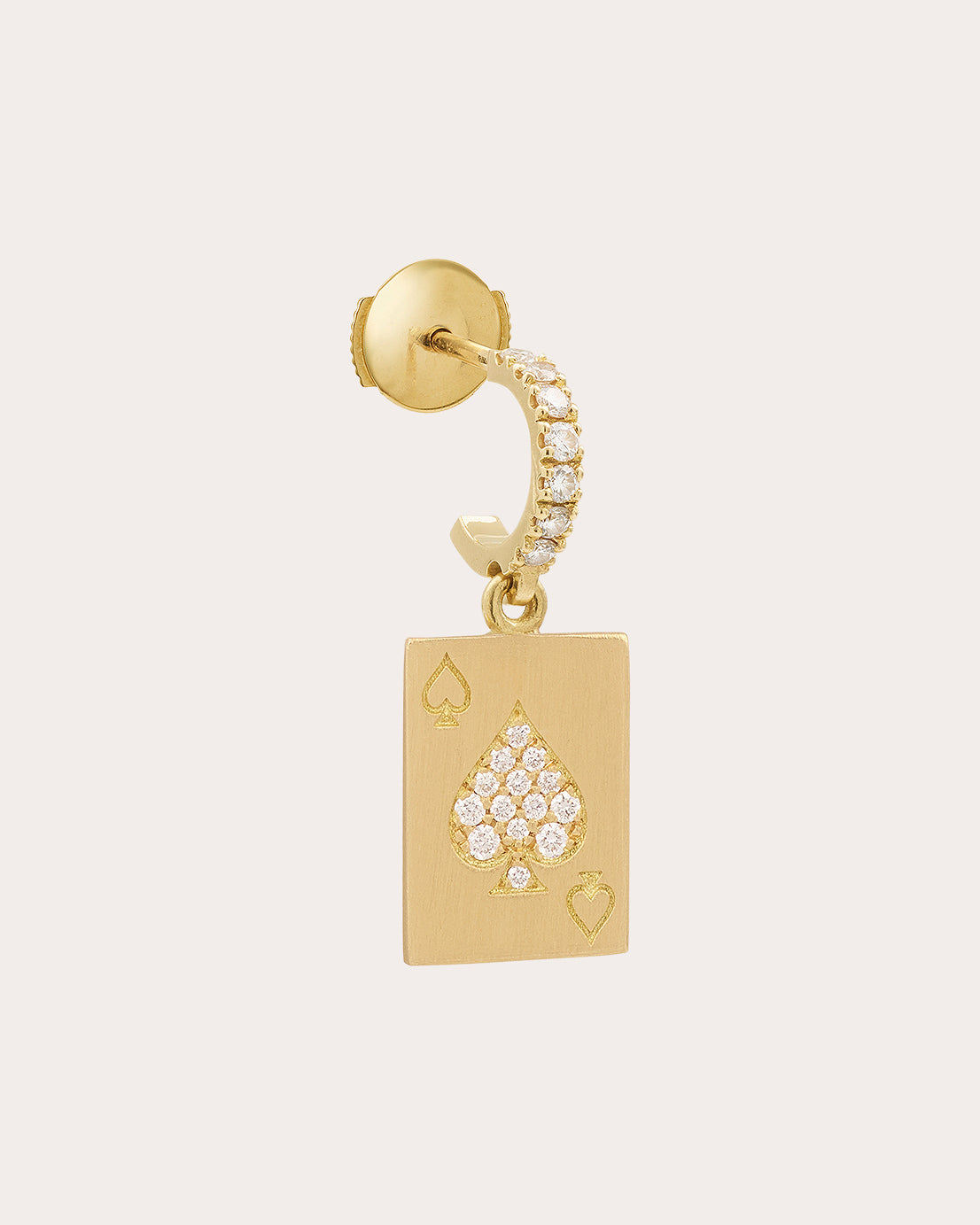 Diamond & 18k Gold Justice Drop Earring