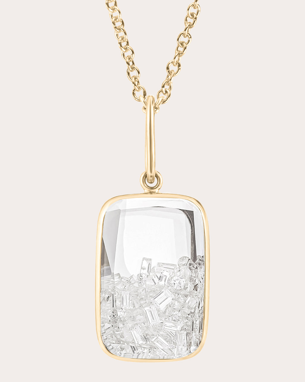 Diamond Ten Fourteen Pendant Necklace