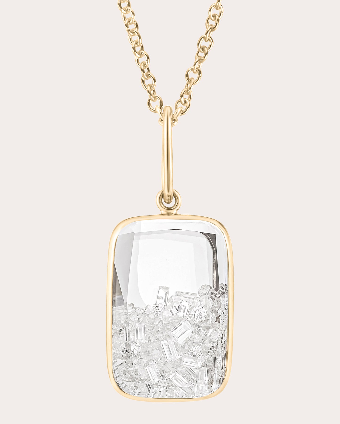 Diamond Ten Fourteen Pendant Necklace