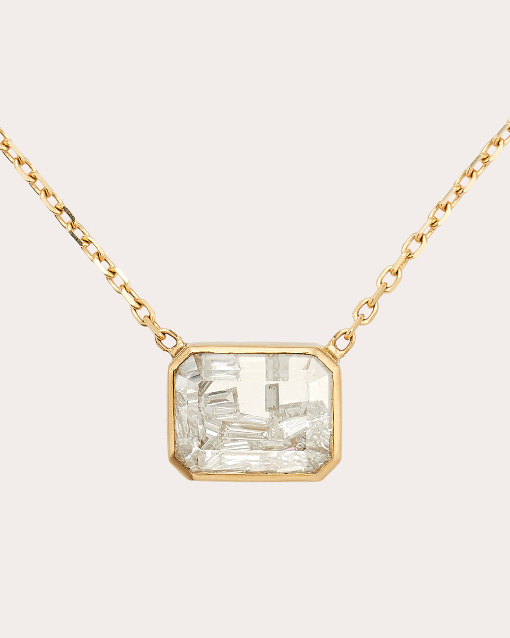 Diamond Esmeralda Pendant Necklace