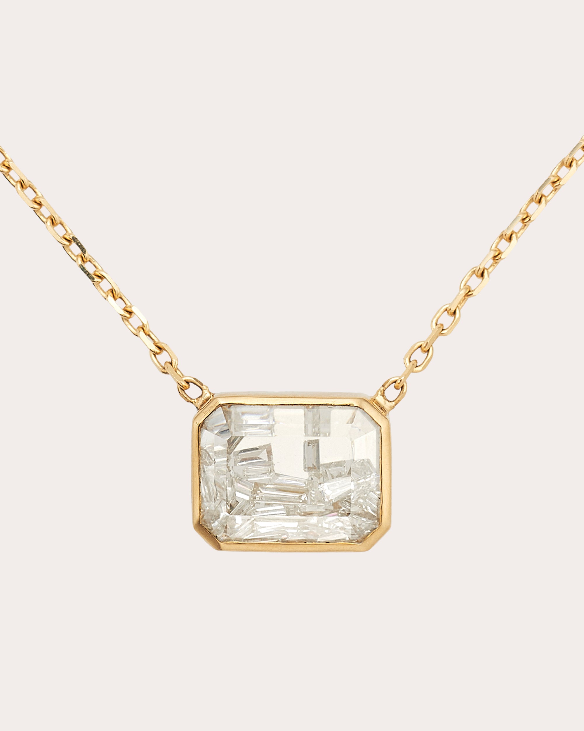Diamond Esmeralda Pendant Necklace