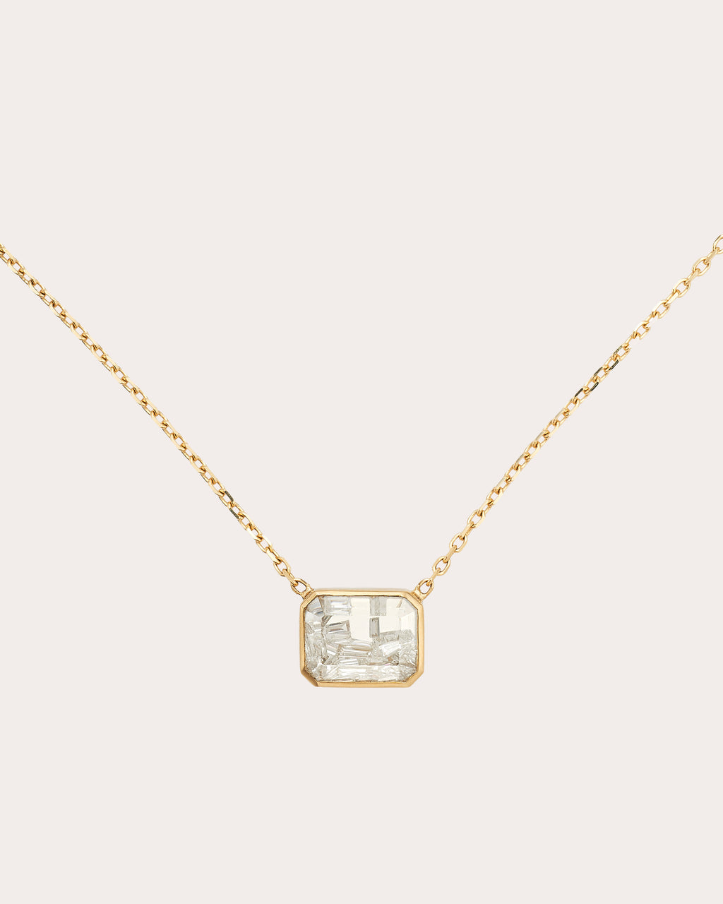Diamond Esmeralda Pendant Necklace