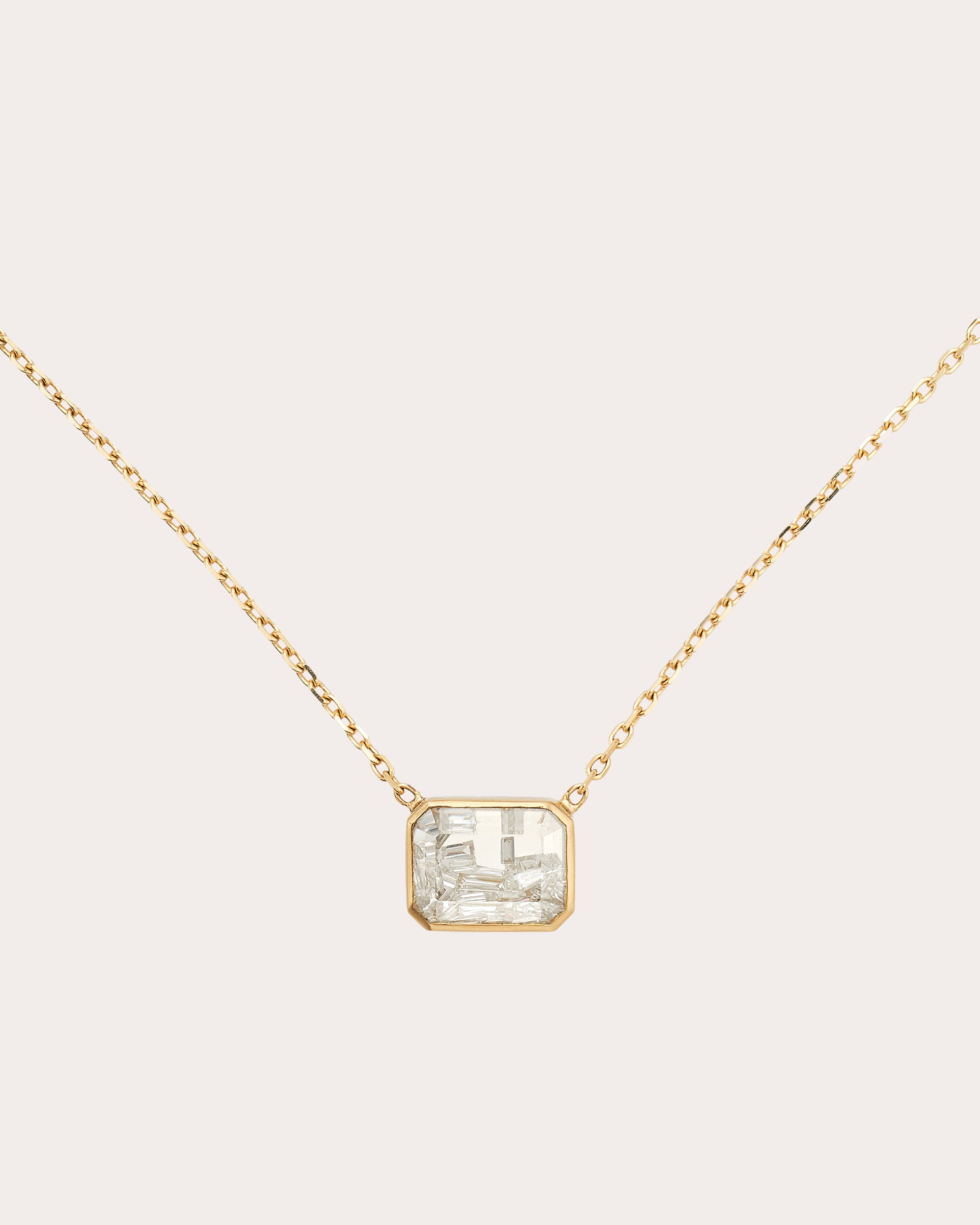 Diamond Esmeralda Pendant Necklace