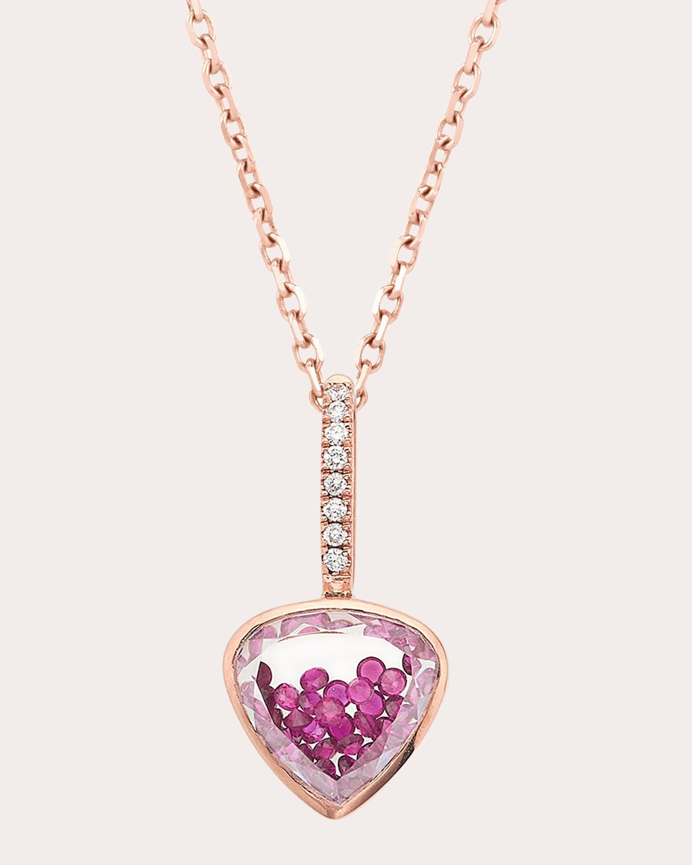 Ruby & Diamond Naipe Shaker Pendant
