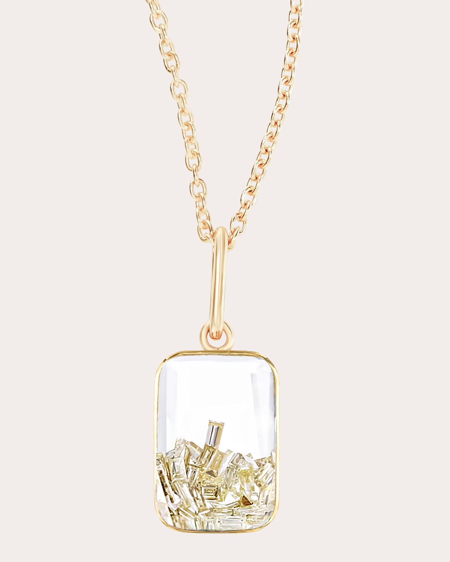 Yellow Diamond Petite Ten Fourteen Necklace
