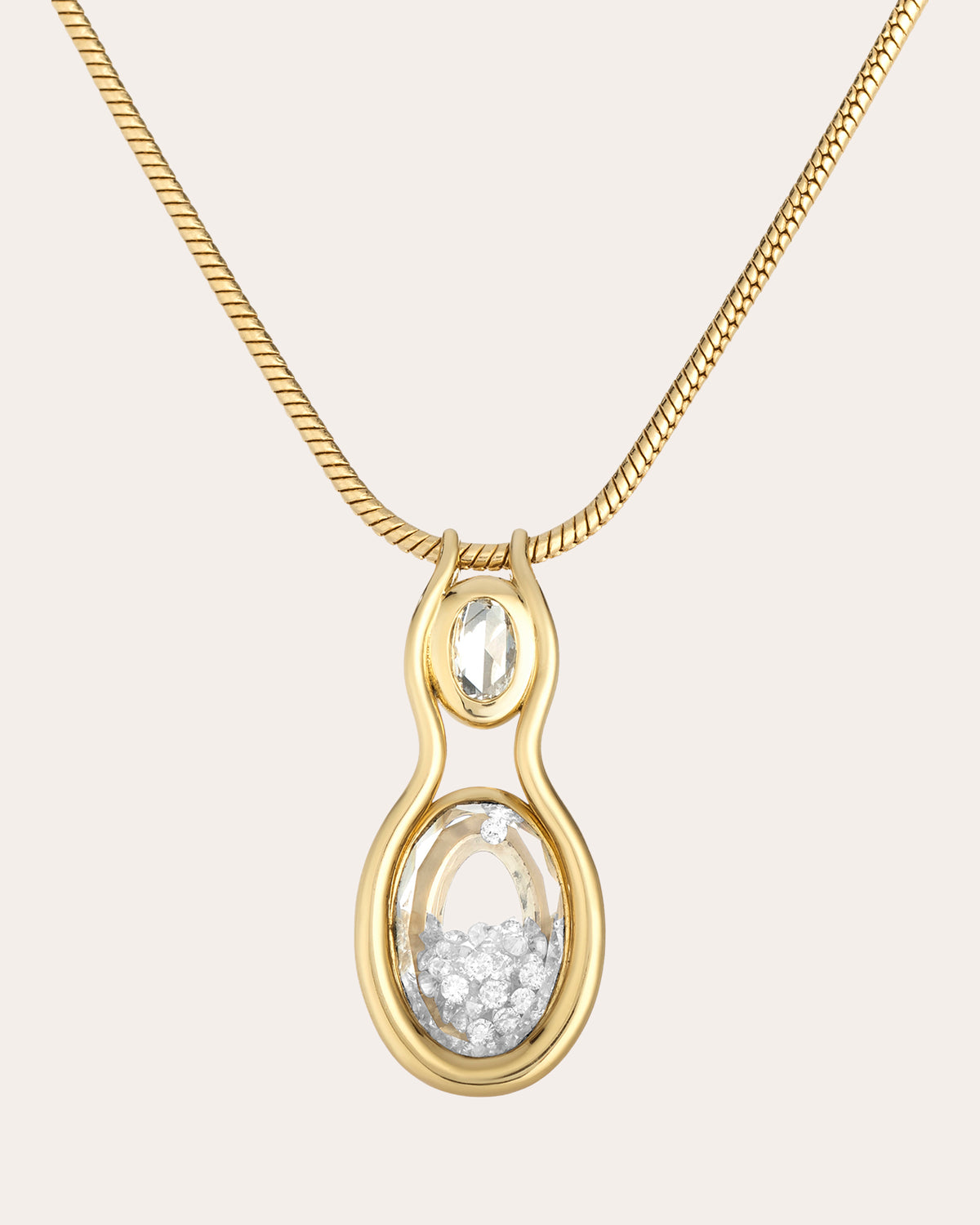 Diamond Petite Rastro Pendant Necklace