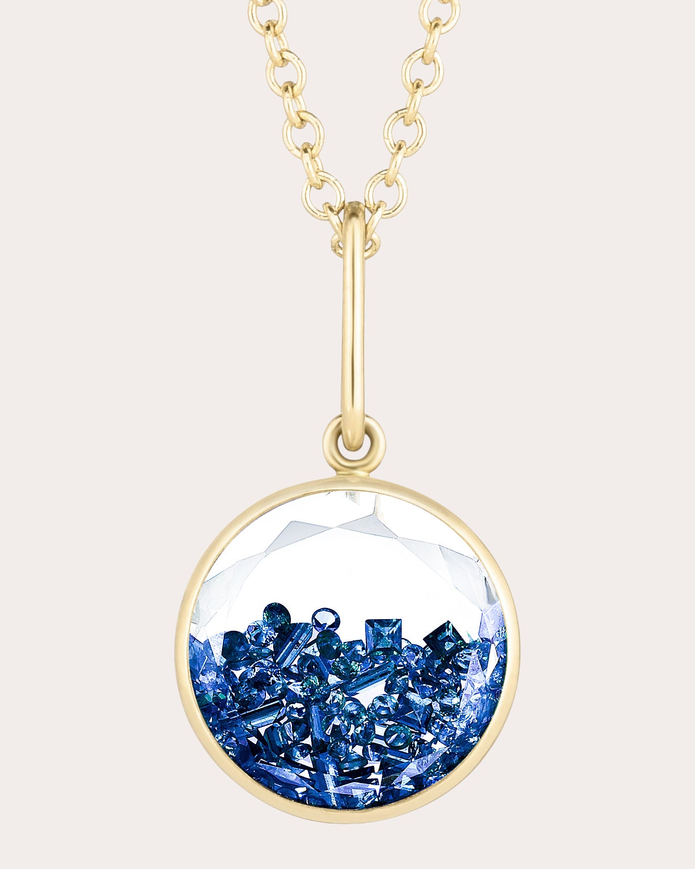 Blue Sapphire Core 12 Pendant Necklace