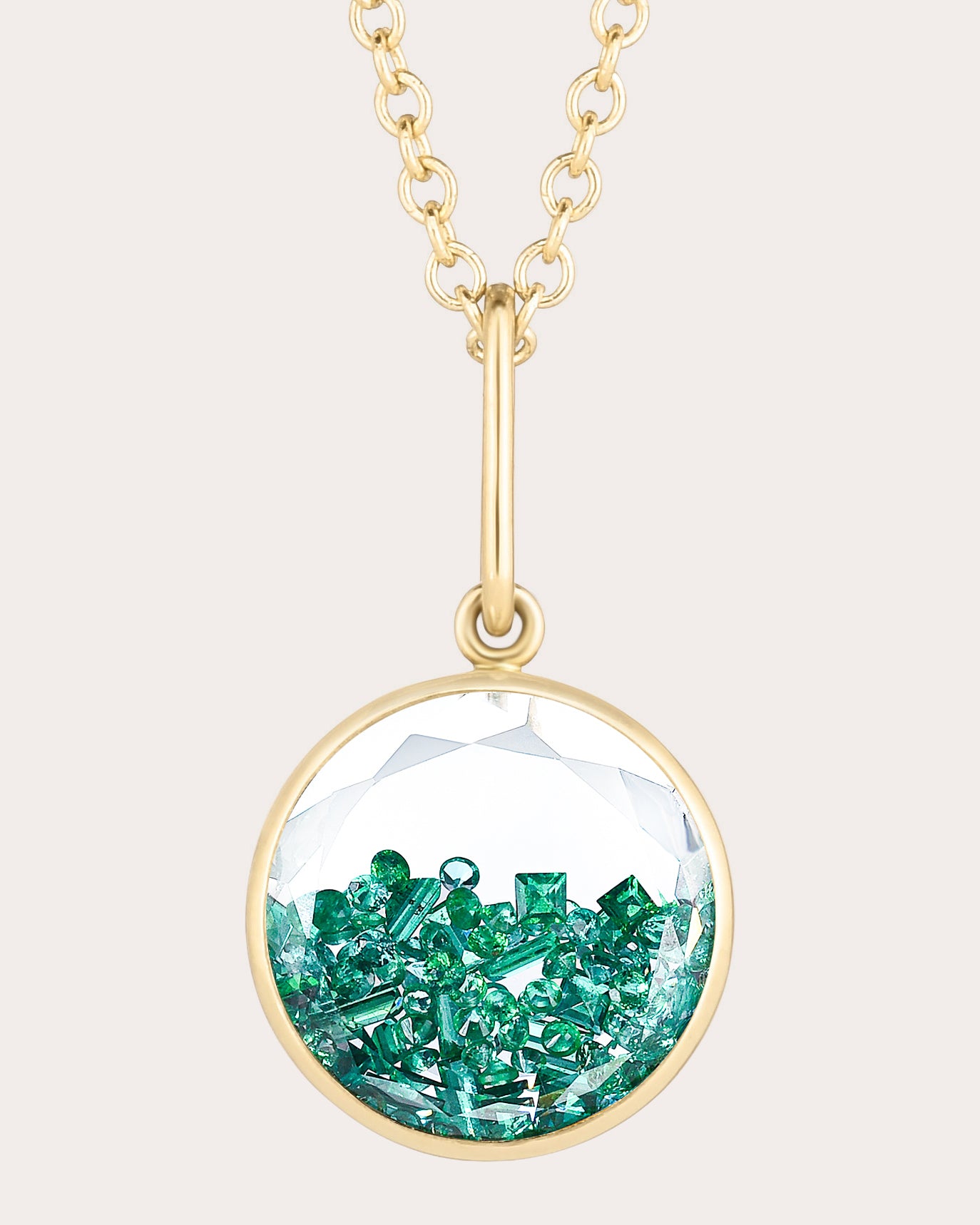 Emerald Core 12 Pendant Necklace