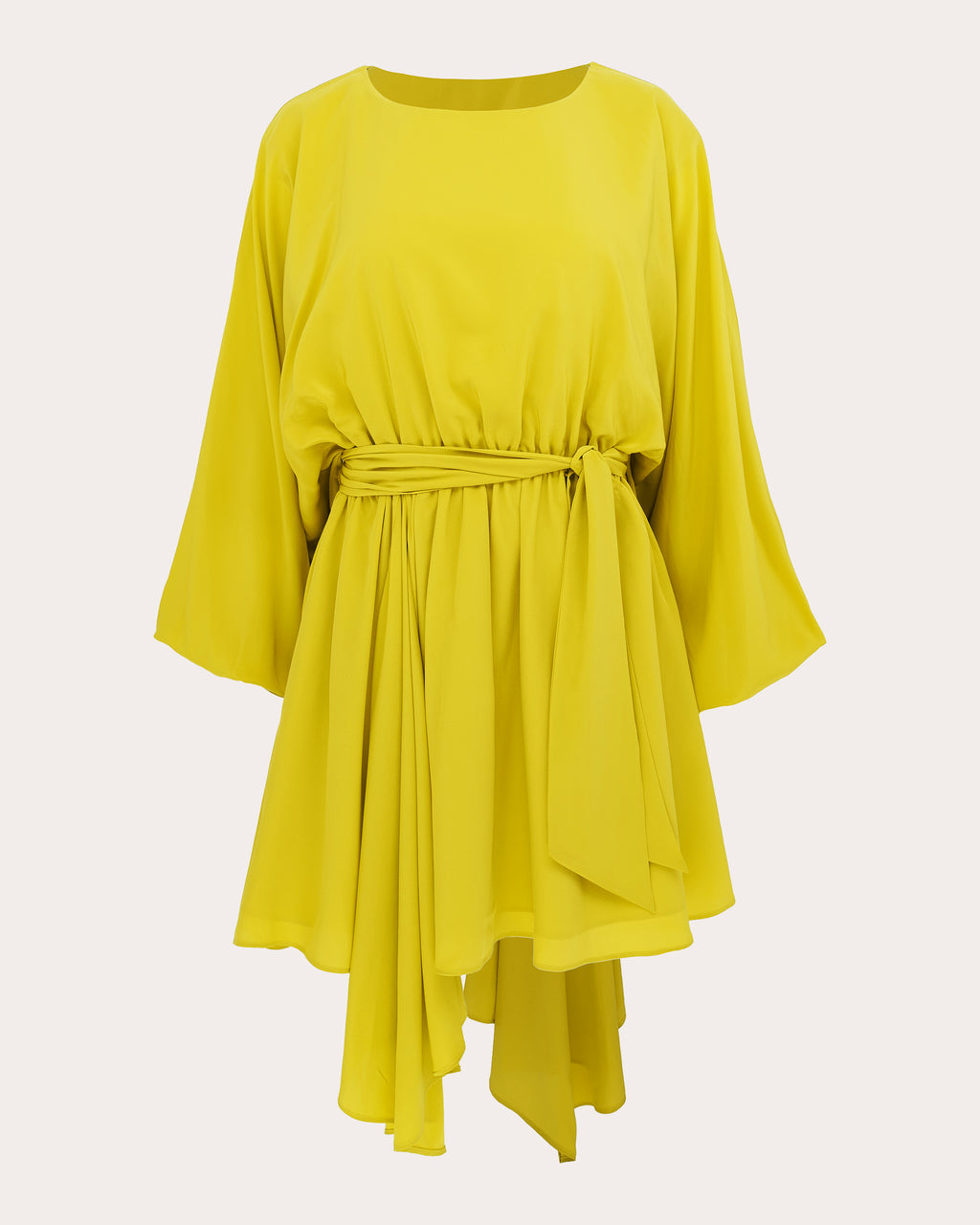 Naila Silk Asymmetric Mini Dress