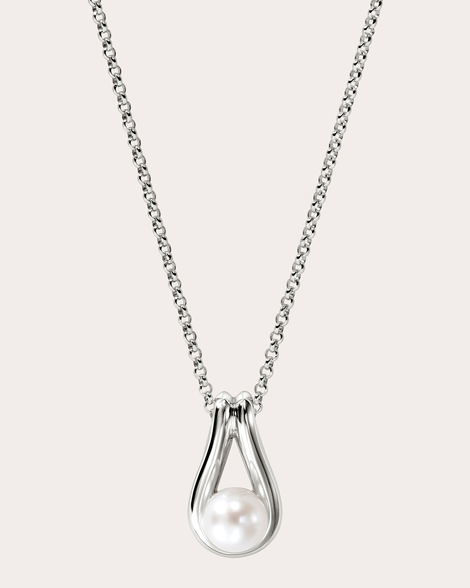 Cultured Pearl Surf Pendant Necklace
