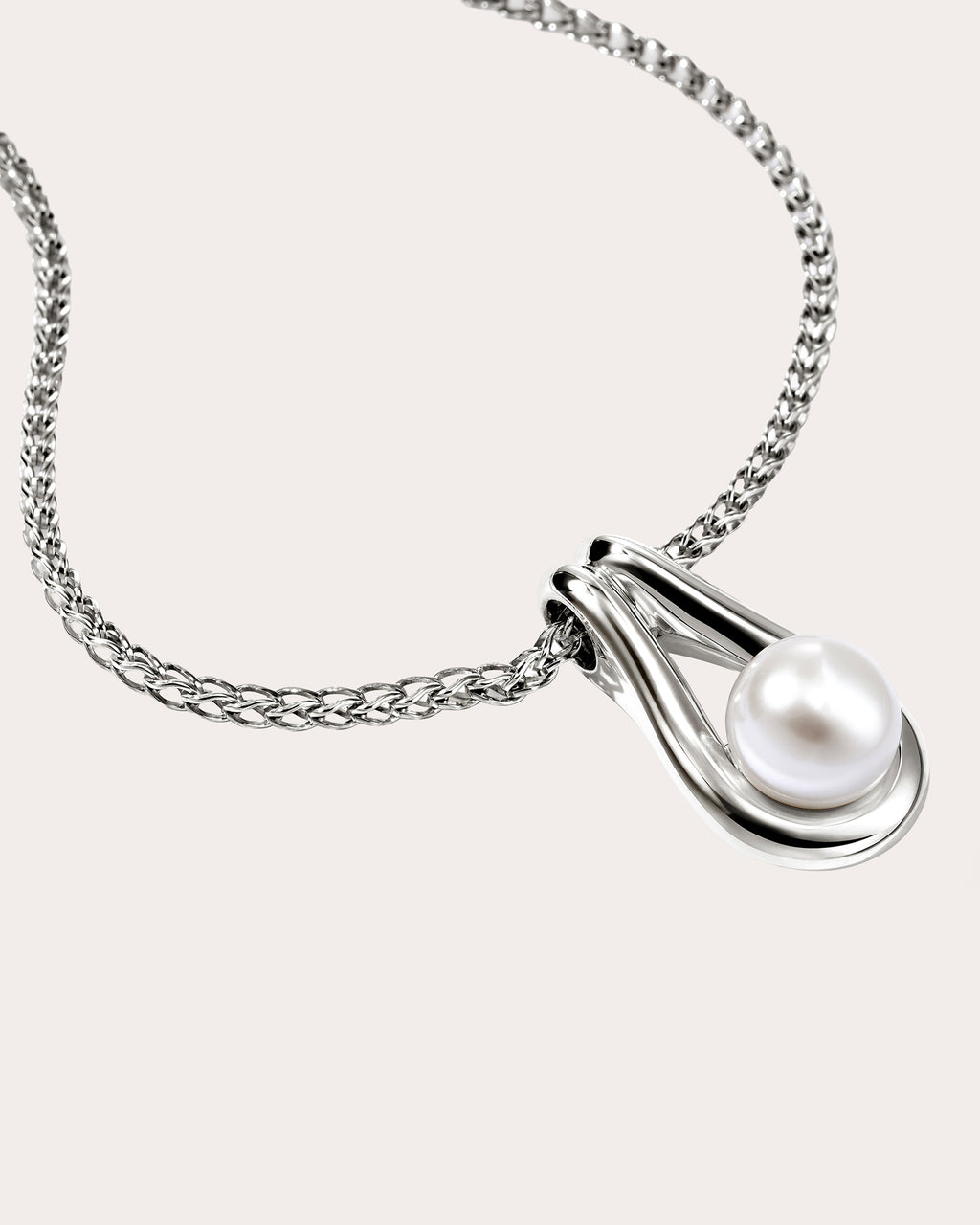 Cultured Pearl Surf Pendant Necklace