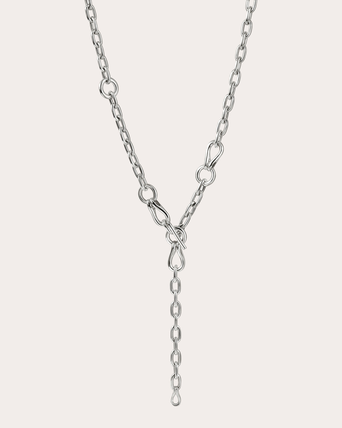 Surf Link Lariat Necklace
