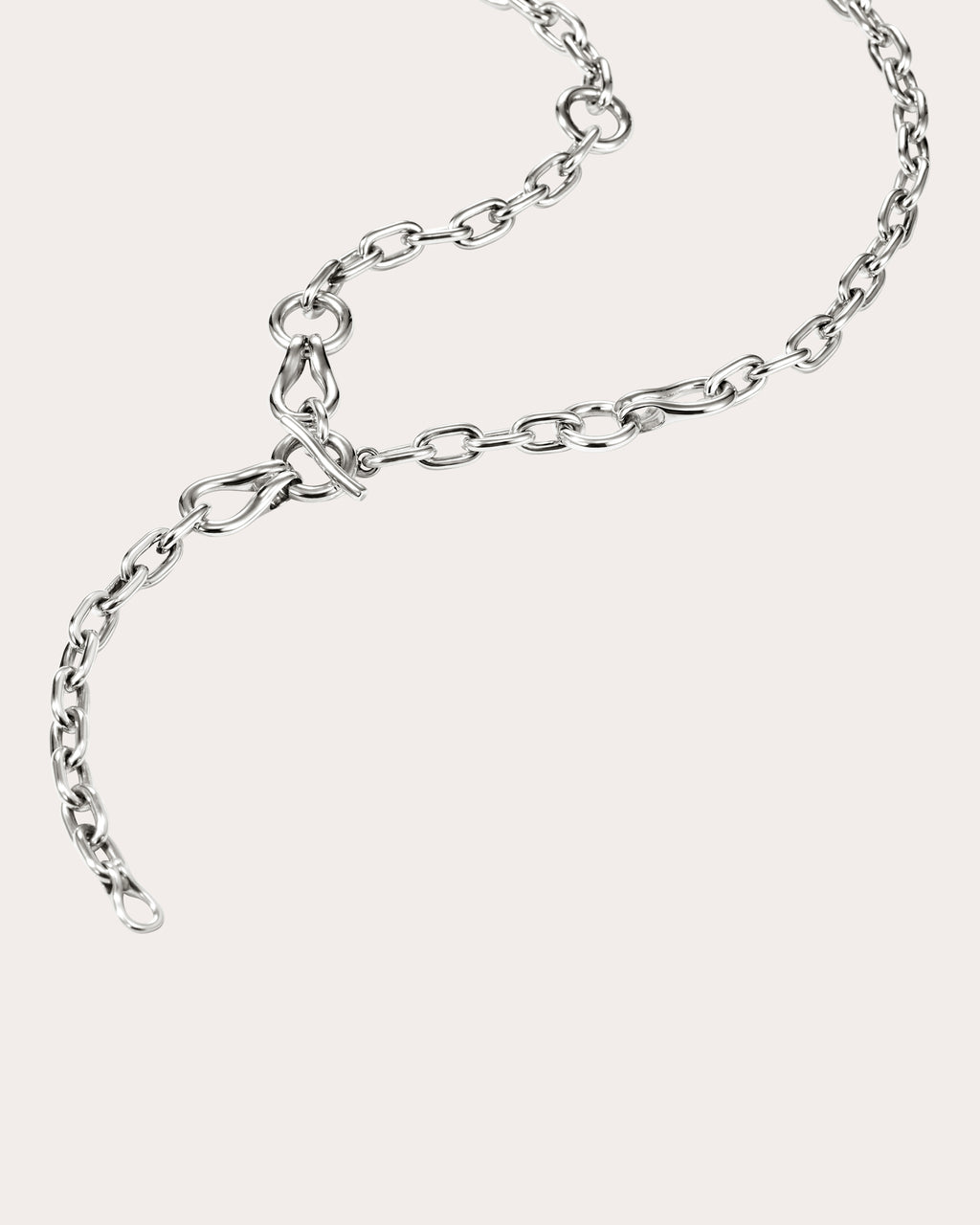 Surf Link Lariat Necklace