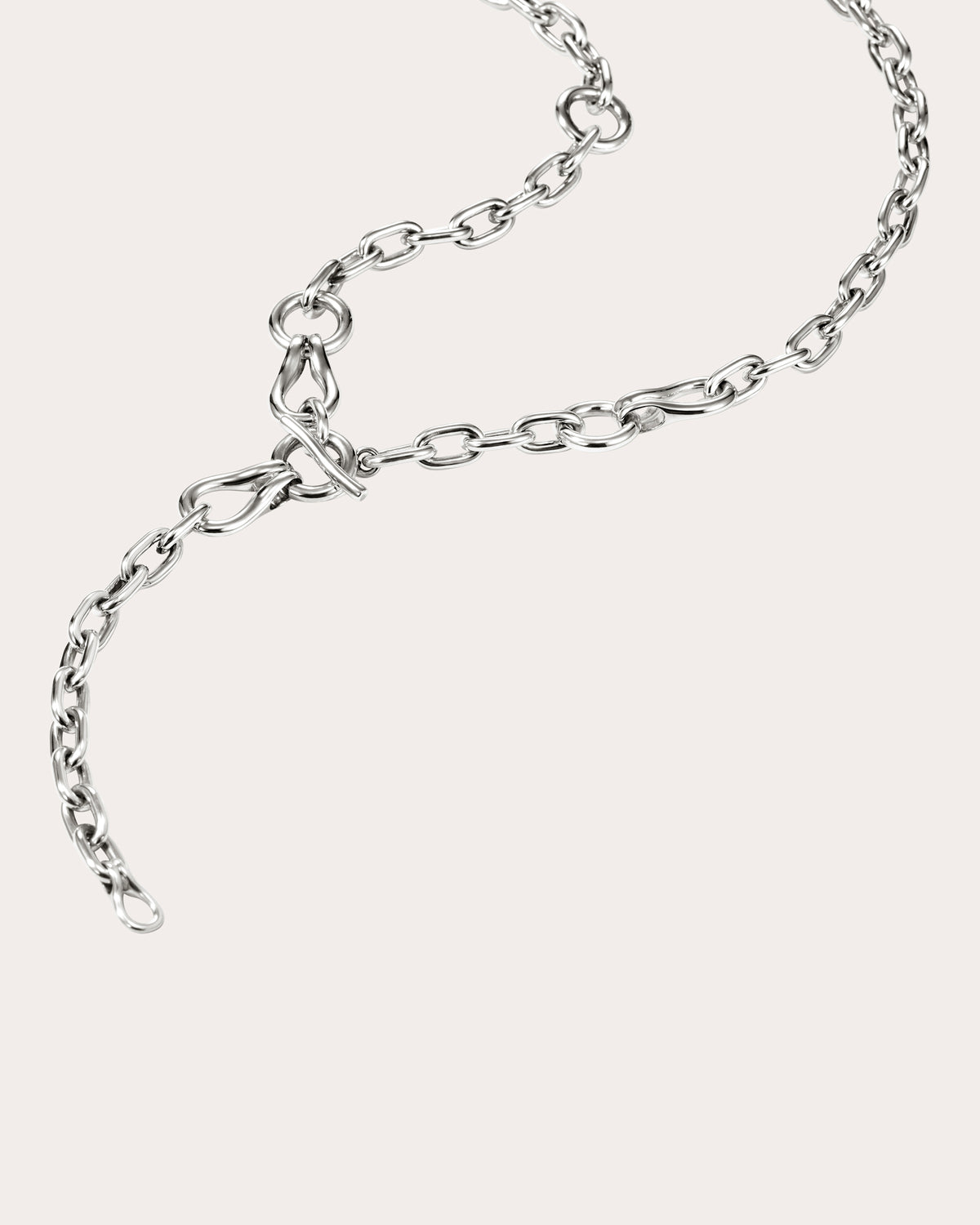 Surf Link Lariat Necklace