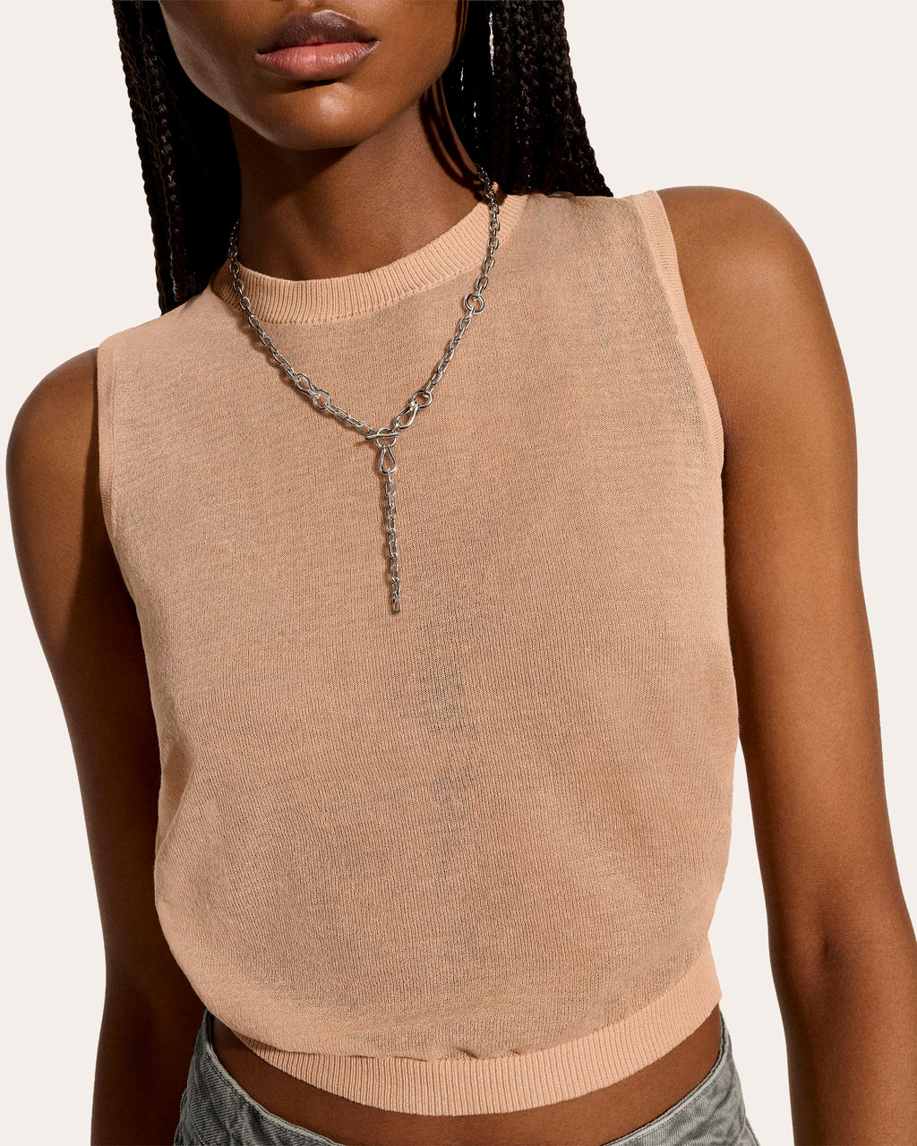 Surf Link Lariat Necklace
