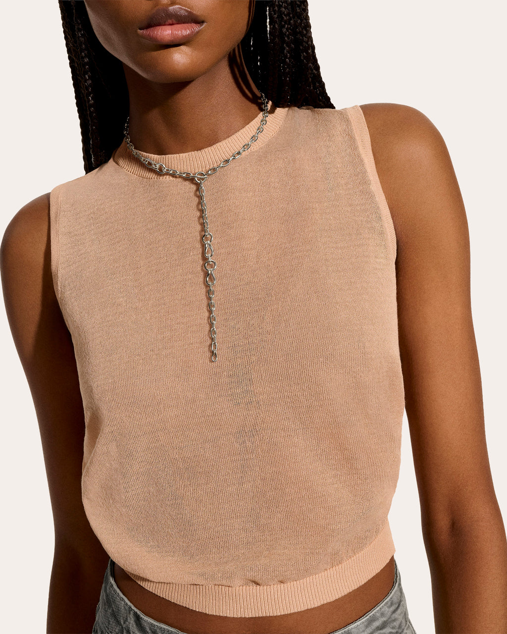 Surf Link Lariat Necklace