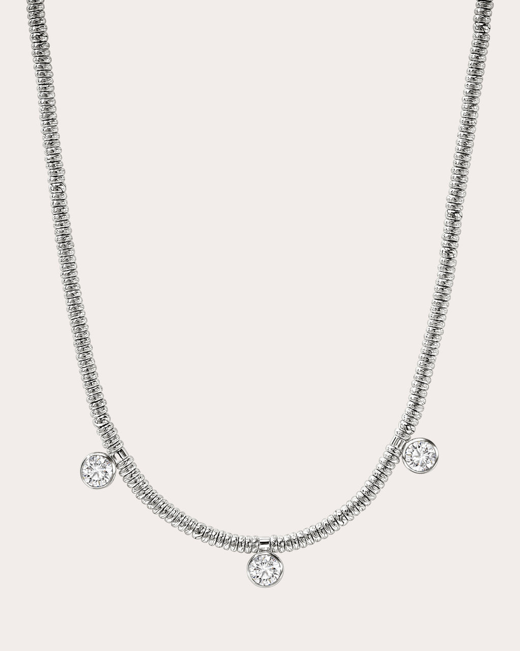 Diamond JH Lovestruck™ Heishi Station Necklace