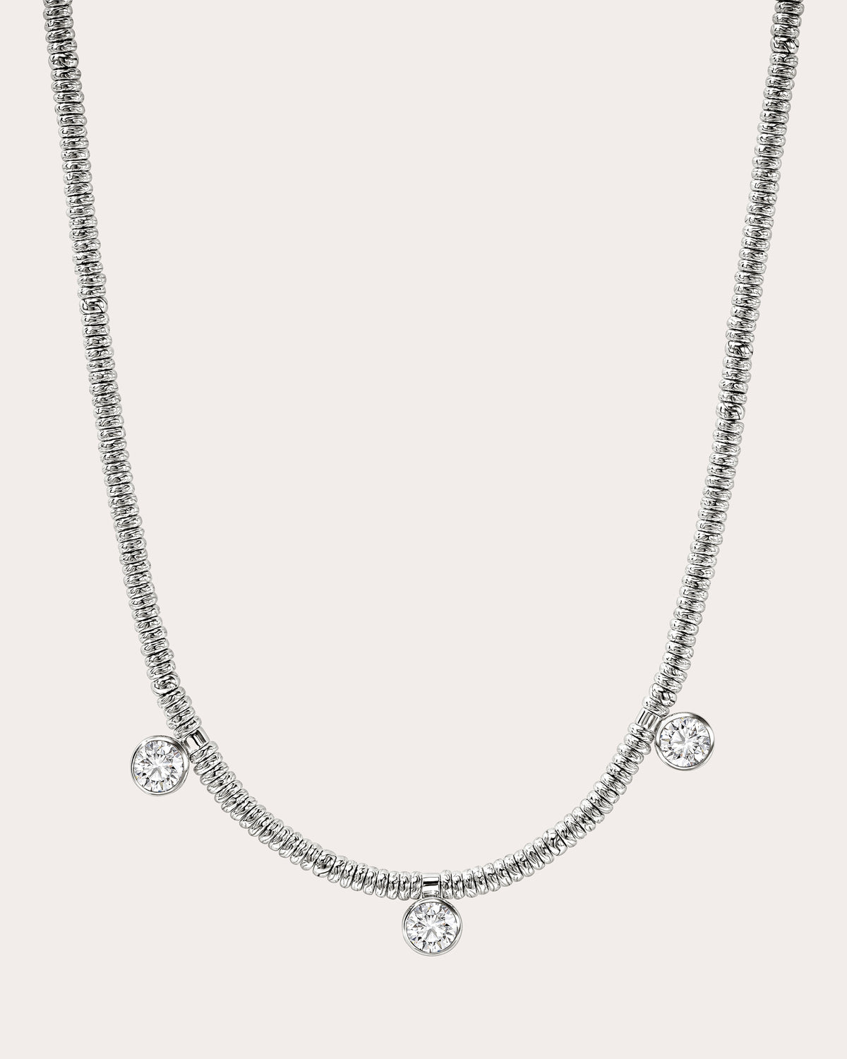 Diamond JH Lovestruck™ Heishi Station Necklace